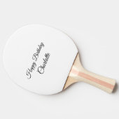 EENVOUDIG MINIMAL.CUTIE ADD NAME BABY happy birthd Tafeltennisbatje (Zijkant)