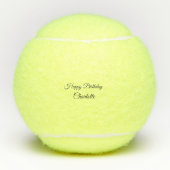 EENVOUDIG MINIMAL.CUTIE ADD NAME BABY happy birthd Tennisballen (Voorkant)