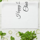 EENVOUDIG MINIMAL.CUTIE ADD NAME BABY happy birthd Theedoek (Gevouwen)