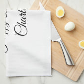 EENVOUDIG MINIMAL.CUTIE ADD NAME BABY happy birthd Theedoek (Quarter Fold)