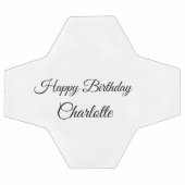 EENVOUDIG MINIMAL.CUTIE ADD NAME BABY happy birthd Voetbal (Enkel)