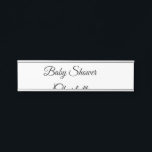 EENVOUDIG MINIMAL.CUTIE VOEGT HET baby shower VAN  Deurbordje<br><div class="desc">Ontwerp</div>