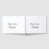 EENVOUDIG MINIMAL.CUTIE VOEGT HET baby shower VAN  Gastenboek (Volledig)