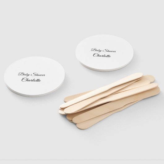 EENVOUDIG MINIMAL.CUTIE VOEGT HET baby shower VAN  Handwaaier (Niet-gemonteerd)