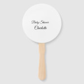 EENVOUDIG MINIMAL.CUTIE VOEGT HET baby shower VAN  Handwaaier (Voorkant)