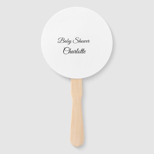 EENVOUDIG MINIMAL.CUTIE VOEGT HET baby shower VAN Handwaaier (Voorkant)