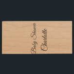 EENVOUDIG MINIMAL.CUTIE VOEGT HET baby shower VAN  Houten USB Stick<br><div class="desc">Ontwerp</div>