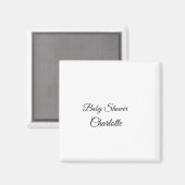 EENVOUDIG MINIMAL.CUTIE VOEGT HET baby shower VAN  Magneet (Voorkant / Achterkant)