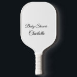 EENVOUDIG MINIMAL.CUTIE VOEGT HET baby shower VAN  Pickleball Paddle<br><div class="desc">Ontwerp</div>