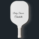EENVOUDIG MINIMAL.CUTIE VOEGT HET baby shower VAN  Pickleball Paddle<br><div class="desc">Ontwerp</div>