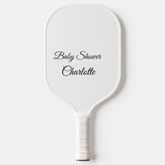 EENVOUDIG MINIMAL.CUTIE VOEGT HET baby shower VAN  Pickleball Paddle (Voorkant)