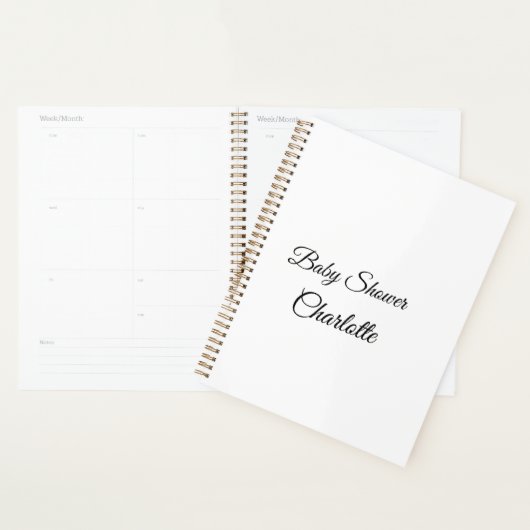 EENVOUDIG MINIMAL.CUTIE VOEGT HET baby shower VAN  Planner (Display)