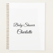 EENVOUDIG MINIMAL.CUTIE VOEGT HET baby shower VAN  Planner (Voorkant)
