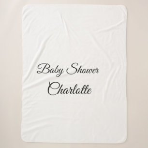 EENVOUDIG MINIMAL.CUTIE VOEGT HET baby shower VAN Sherpa Deken