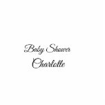 EENVOUDIG MINIMAL.CUTIE VOEGT HET baby shower VAN  Staand Fotobeeldje<br><div class="desc">Ontwerp</div>