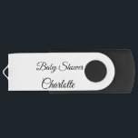 EENVOUDIG MINIMAL.CUTIE VOEGT HET baby shower VAN  USB Stick<br><div class="desc">Ontwerp</div>
