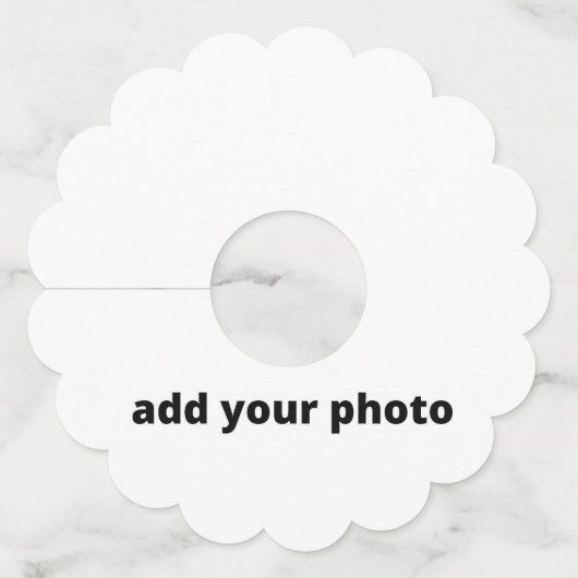 EENVOUDIG MINIMAL je fotoaangepast toevoegen Wijnglaslabel (Voorkant)