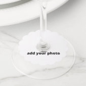 EENVOUDIG MINIMAL je fotoaangepast toevoegen Wijnglaslabel (Dichtbij)