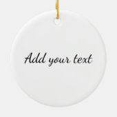 EENVOUDIG MINIMAL jouw naam aangepaste bridesmaid  Keramisch Ornament (Achterkant)