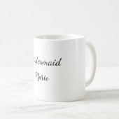 EENVOUDIG MINIMAL jouw naam aangepaste bridesmaid  Koffiemok (Voorkant rechts)