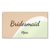 EENVOUDIG MINIMAL jouw naam aangepaste bridesmaid  Magnetisch Visitekaartje (Voorkant)