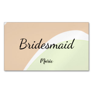 EENVOUDIG MINIMAL jouw naam aangepaste bridesmaid  Magnetisch Visitekaartje