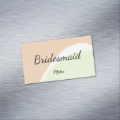 EENVOUDIG MINIMAL jouw naam aangepaste bridesmaid Magnetisch Visitekaartje (Voorbeeld)