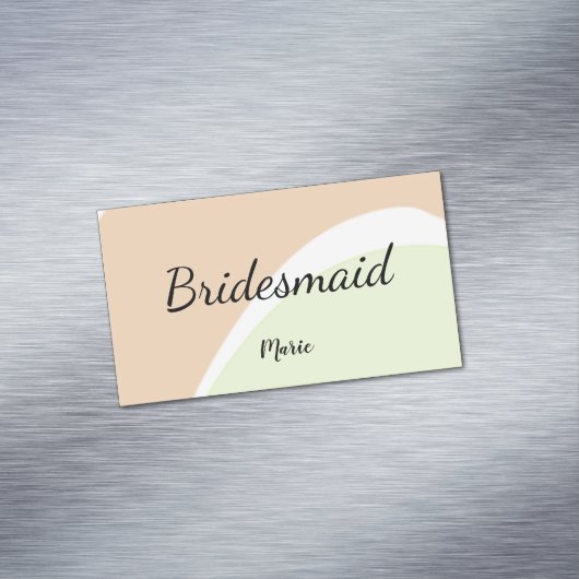 EENVOUDIG MINIMAL jouw naam aangepaste bridesmaid  Magnetisch Visitekaartje (Voorbeeld)