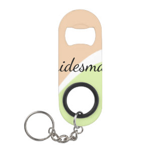 EENVOUDIG MINIMAL jouw naam aangepaste bridesmaid Mini Flessenopener