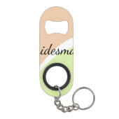 EENVOUDIG MINIMAL jouw naam aangepaste bridesmaid  Mini Flessenopener (Achterkant)