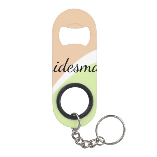 EENVOUDIG MINIMAL jouw naam aangepaste bridesmaid  Mini Flessenopener (Achterkant)