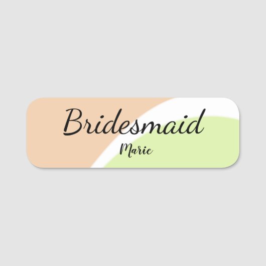 EENVOUDIG MINIMAL jouw naam aangepaste bridesmaid  Naamplaatje (Voorkant)