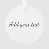 EENVOUDIG MINIMAL jouw naam aangepaste bridesmaid  Ornament (achterkant)