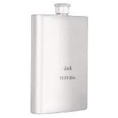 EENVOUDIG MINIMAL jouw naam aangepaste Groomsman F Flacon (Rechts)