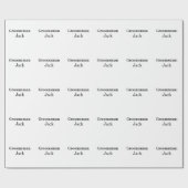 EENVOUDIG MINIMAL jouw naam aangepaste Groomsman t Cadeaupapier (Vlak)