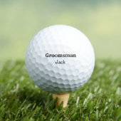EENVOUDIG MINIMAL jouw naam aangepaste Groomsman t Golfballen (Insitu Shirt)