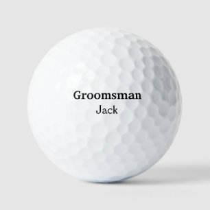 EENVOUDIG MINIMAL jouw naam aangepaste Groomsman t Golfballen