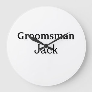 EENVOUDIG MINIMAL jouw naam aangepaste Groomsman t Grote Klok