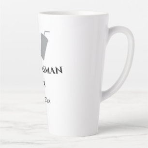 EENVOUDIG MINIMAL jouw naam aangepaste Groomsman t Latte Mok