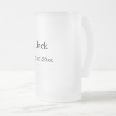 EENVOUDIG MINIMAL jouw naam aangepaste Groomsman t Matglas Bierpul (Voorkant rechts)