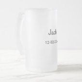 EENVOUDIG MINIMAL jouw naam aangepaste Groomsman t Matglas Bierpul (Voorkant links)