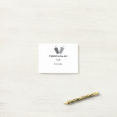 EENVOUDIG MINIMAL jouw naam aangepaste Groomsman t Post-it® Notes (Op bureau)