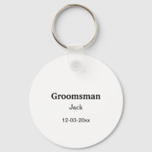 EENVOUDIG MINIMAL jouw naam aangepaste Groomsman t