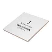 EENVOUDIG MINIMAL jouw naam aangepaste Groomsman t Tegeltje (Zijkant)