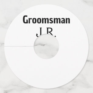 EENVOUDIG MINIMAL jouw naam aangepaste Groomsman t Wijnglaslabel