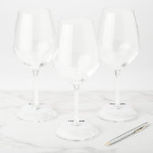 EENVOUDIG MINIMAL jouw naam aangepaste Groomsman t Wijnglaslabel (Set)