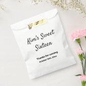 EENVOUDIG MINIMAL, liefje zestien elegante moderne Bedankzakje (Gezegeld)