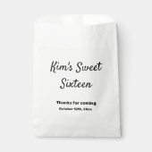 EENVOUDIG MINIMAL, liefje zestien elegante moderne Bedankzakje (Voorkant)