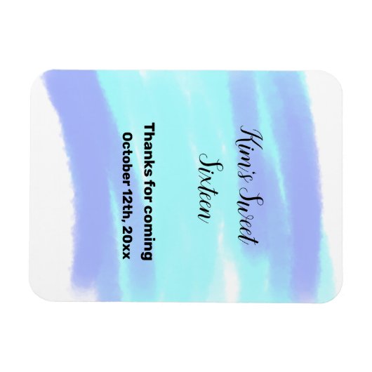 EENVOUDIG MINIMAL, liefje zestien elegante moderne Magneet (Horizontaal)