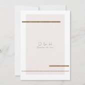 Eenvoudig Minimal Modern Blush Roze Goud Wit Menu Kaart (Achterkant)
